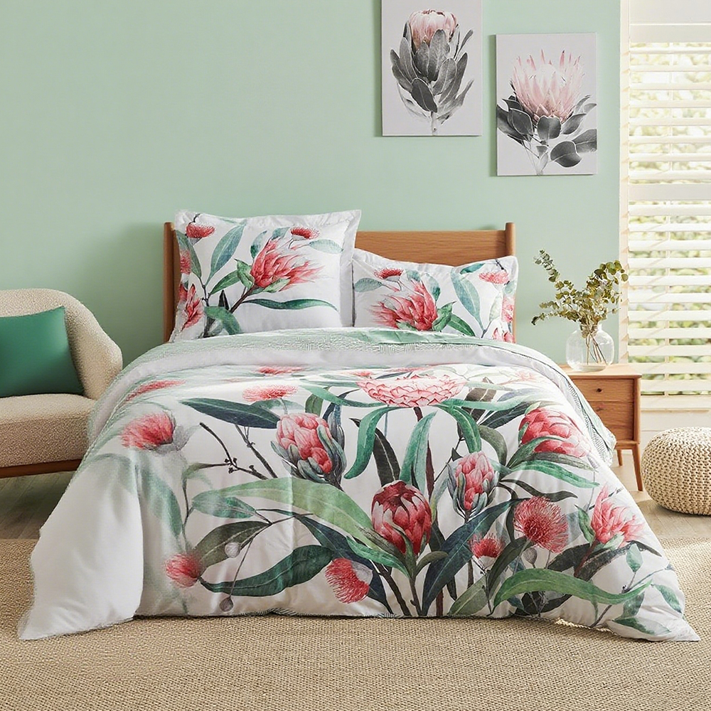 Monica Floral Botanical Printed duvet cover set