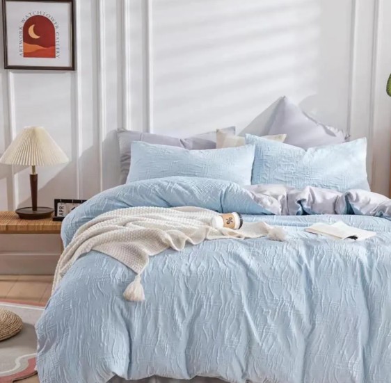Aling istilo ng kwarto ang pinakaangkop para sa isang Nadine textured solid color modern style duvet cover set?
