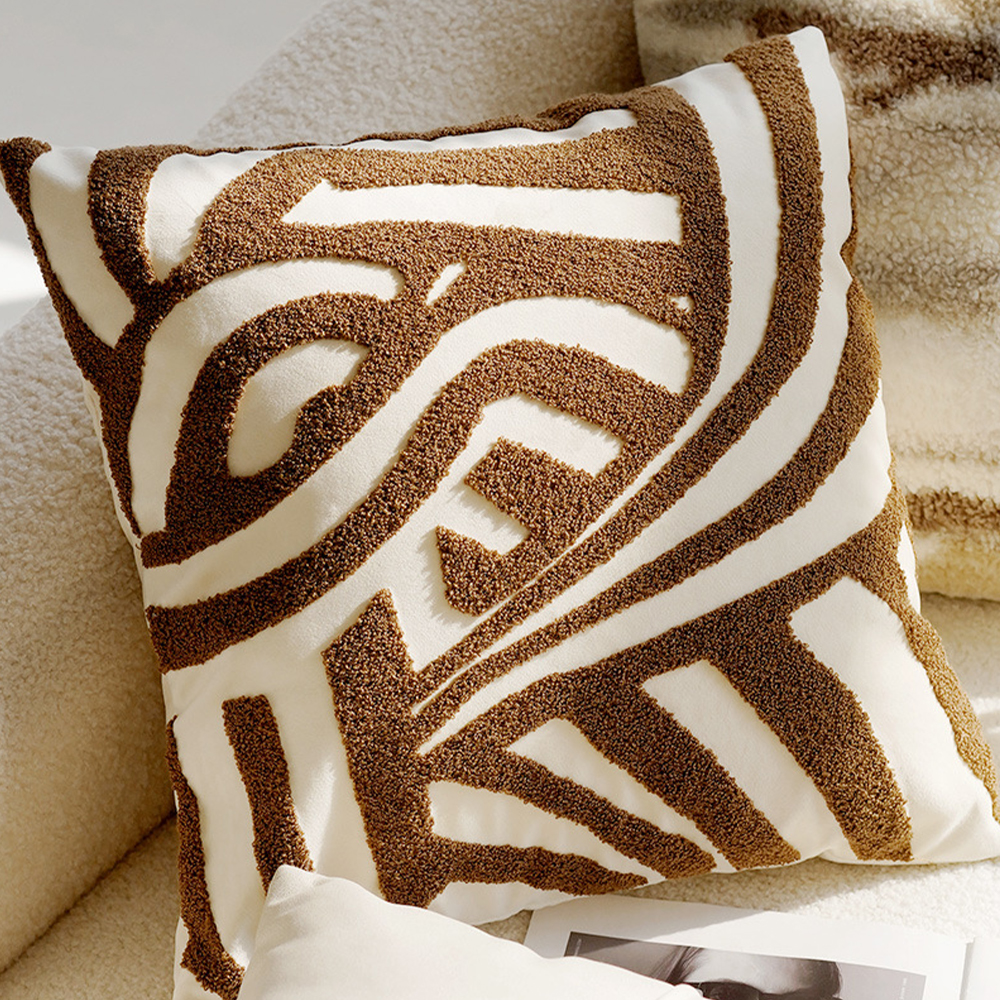 khaki high end cushion set deco pillow set
