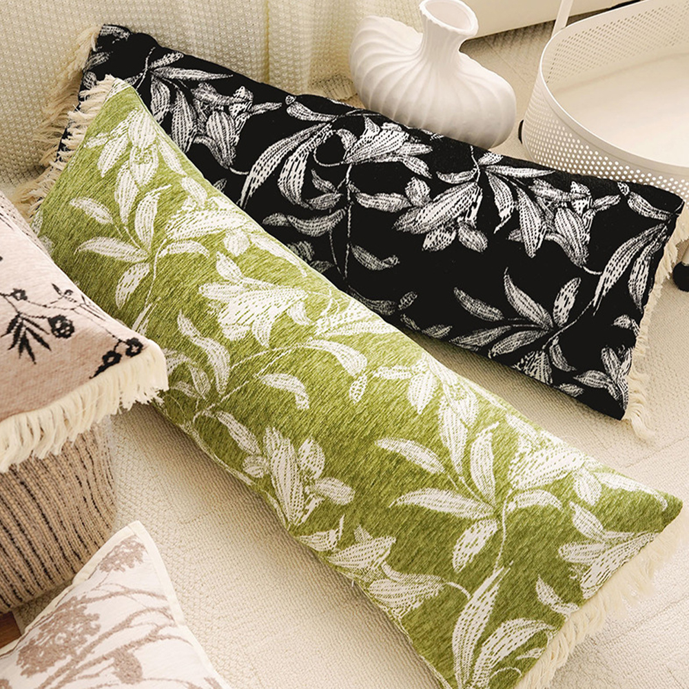 Mahabang Chenille cushion deco pillow oblong cushion